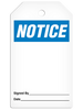 NOTICE **Blank** DuraPly™ Safety Tag (25/pkg) | Incom Signs | All Safety