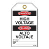 Danger "High Voltage" Bilingual E/S Tag - 25/pkg TG7505