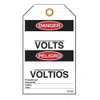 Danger "___ Volts" Bilingual E/S Tag - 25/pkg TG7506