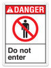 DANGER - Do Not Enter - 10"x14" | Incom Signs | All Safety