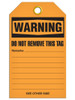 WARNING - Authorized Personnel Only | Pack of 25 | INCOM TG4018