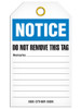 Notice - Machine Down For Maintenance Tag | PKG/25 | Incom Signs | All Safety
