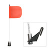Light Duty Whip with 11.5"x11.5" Orange Mesh Flag and a Window Bracket Mounting Base LWW02-M/LWW03-M/LWW05-M/LWW07-M
