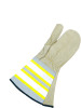 Water Repel Grain Cow Utility Mitt Hi-Viz Gauntlet 1Finger | Bob Dale Gloves | All Safety
