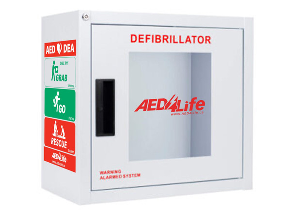 Surface Mount AED Cabinet With Alarm- Compact | AED | All Safety