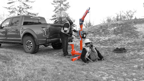 Complete Davit System Kit | Hitch Mount | Tuff Built | All Safety