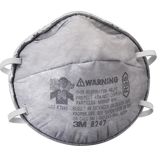 8247 Particulate Respirators, R95, NIOSH Certified | Box of 20 | 3M | All Safety
