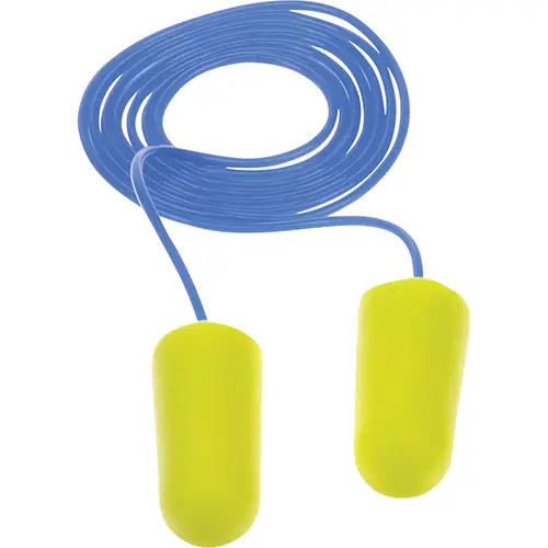 E-A-Rsoft Yellow Neon Earplugs, Bulk - Polybag | Box of 200 Pairs | 3M | All Safety