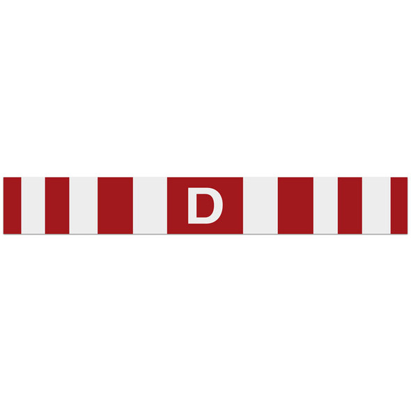 "D" Over-Dimensional Load (Canada) Heavy Haul Transport Signage and Decals (12 in x 96 in) | Incom Signs | All Safety