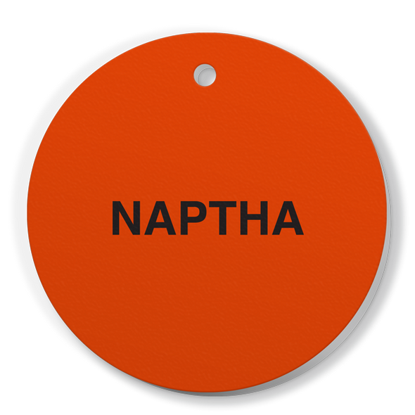 CPPI NAPTHA Fuel Identification Tags (2.56" Circle) 250 /pkg | Incom Signs | All Safety