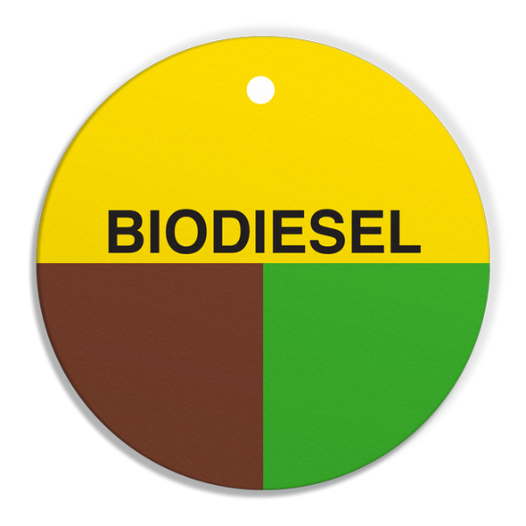 CPPI BIODIESEL Fuel Identification Tags (2.56" Circle) 250 /pkg | Incom Signs | All Safety