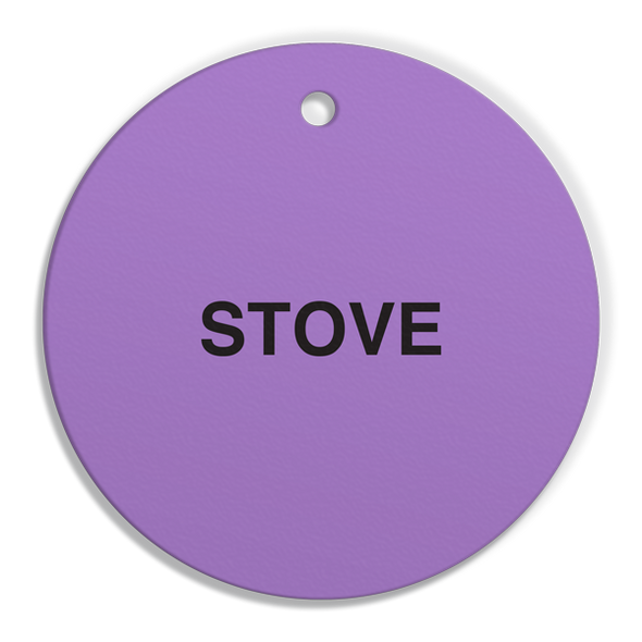 CPPI STOVE Fuel Identification Tags (2.56" Circle) 250 /pkg | Incom Signs | All Safety