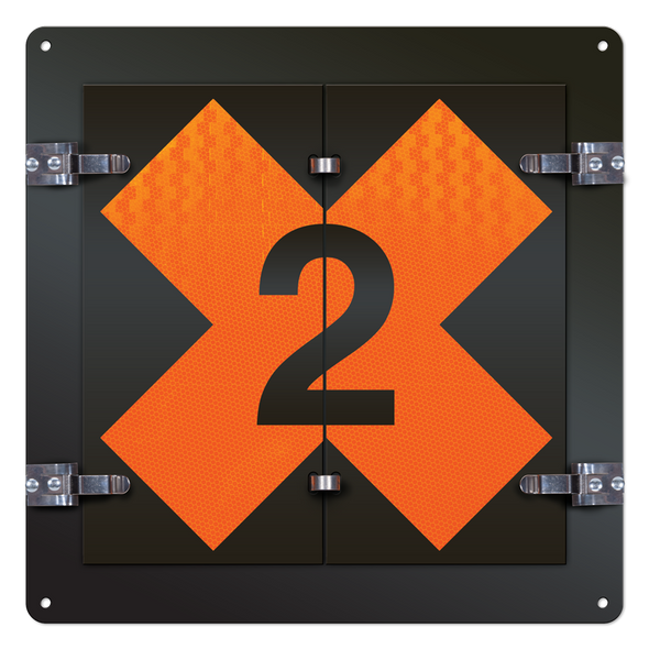 Aluminum Reflective Military Fire Hazard Division Ident-O-Flip Signs | Incom Signs | All Safety