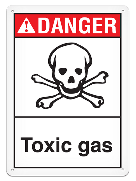 DANGER NO SMOKING ANSI style Safety Sign (10in x 14in) | Incom Signs | All Safety