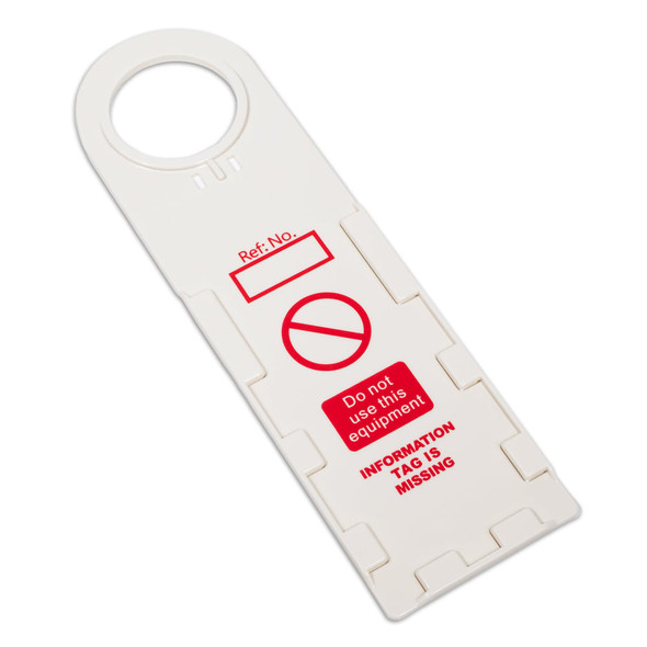 White Scaffold Tag Holder | Incom Signs | All Safety