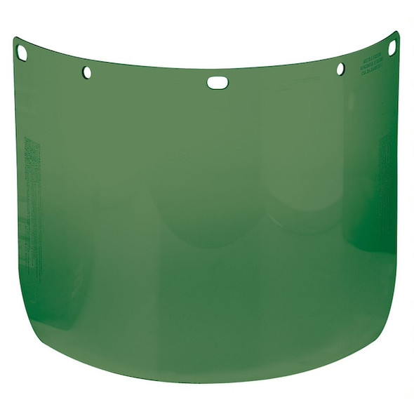 Green Molded Visor, 8" X 15.5" (Pack Of 10) | Dynamic Safety | All Safety