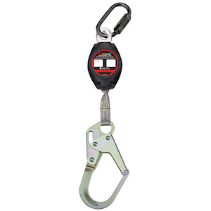 Webbing Self-Retracting Lifeline With Triple Action Carabiner and Small Snap Hook - 7' (2.1m) | Dynamic Safety | All Safety