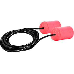 Disposable Soft Polyurethane Foam Corded Ear Plugs - NRR 30 / SNR 36 | Dynamic Safety | All Safety