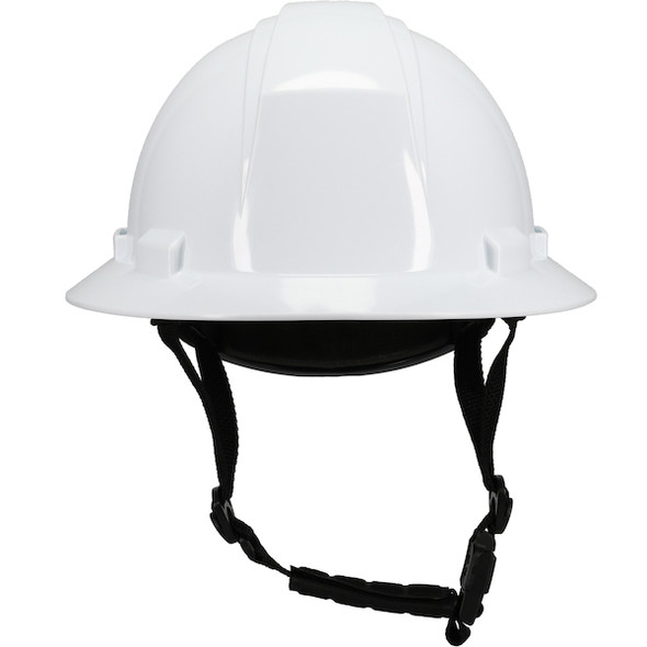 Type II Full Brim Safety Helmet with HDPE Shell, 4-Point Textile Suspension, Wheel Ratchet Adjustment Vented (Pack of 12) | Dynamic Safety | All Safety