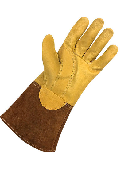 Gander Brand Full Grain Leather w/ Spit Leather Cowhide Gaun | Bob Dale Gloves | All Safety