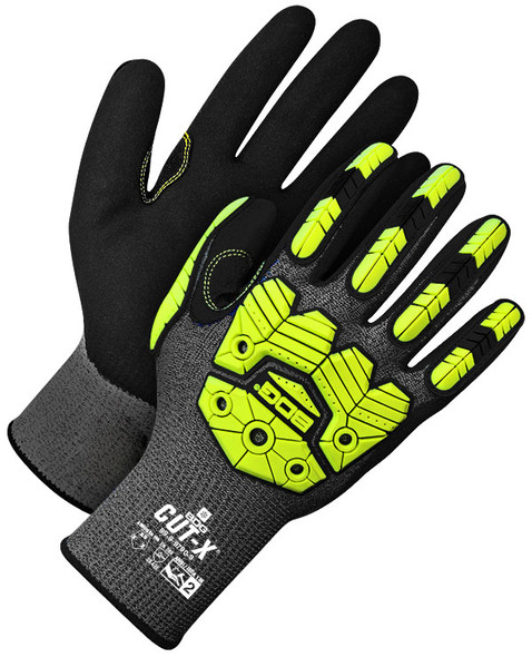 7ga Winter Synthetic HPPE Cut Resistant w/Hi-Viz Yellow Impact | Bob Dale Gloves | All Safety