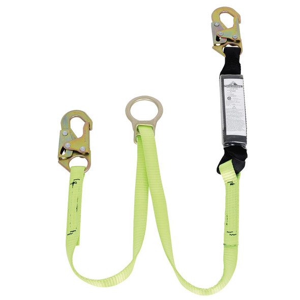 E4 Shock Absorbing Lanyard - SP - Single Leg - Snap & Form Hooks | Peakworks SA-3402-4 / SA-3402-6 / SA-3402-6A