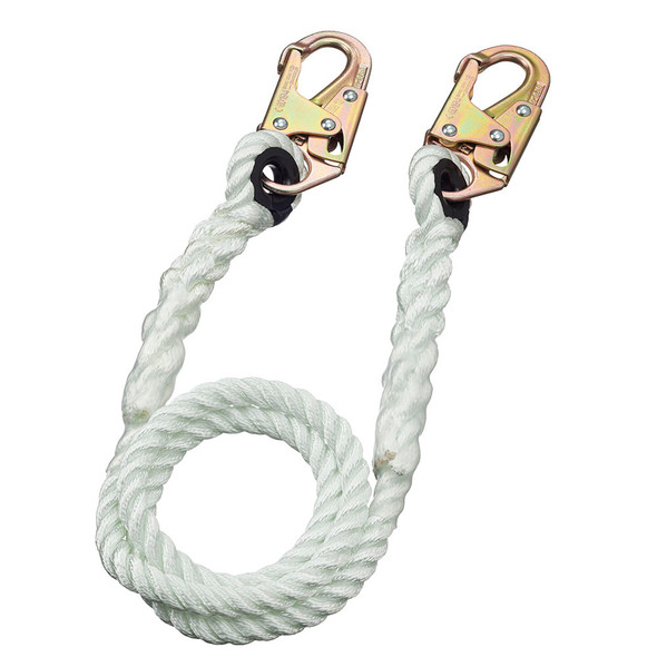 Restraint Lanyard - 5/8" Rope - Snap Hooks | Peakworks  LAN-1222-4 / LAN-1222-6