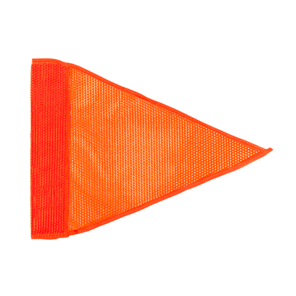 Heavy Duty Orange Mesh Pennant Safety Flag - 12"x9" | Driver Industrial Safety | All Safety