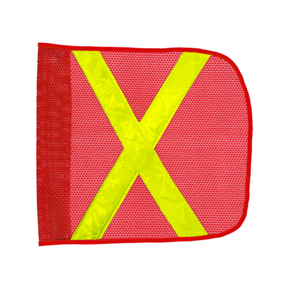 Heavy Duty Red Mesh Safety Flag - 11.5"x11.5" | Driver Industrial Safety | All Safety