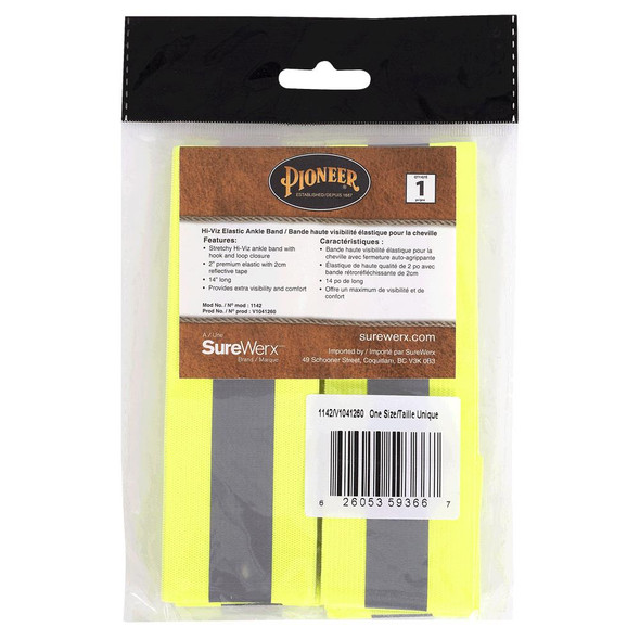 Hi-Viz Elastic Ankle Bands - Pair | Pioneer 1142 | All Safety