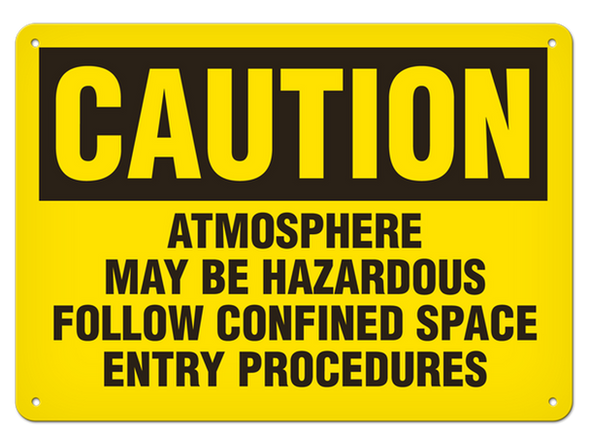 OSHA Safety Sign | Caution Atmosphere | INCOM SS2044
