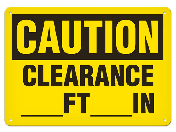 OSHA Safety Sign | Caution Clearance | INCOM SS2043