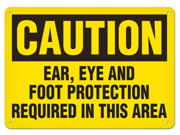 OSHA Safety Sign | Caution Hear Eye Foot | Incom Signs | All Safety