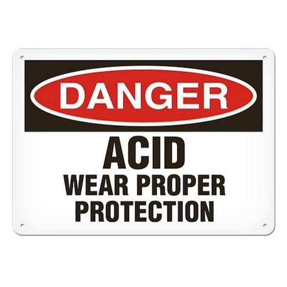 OSHA Safety Sign | Danger Acid Wear | Incom SIgns | All Safety