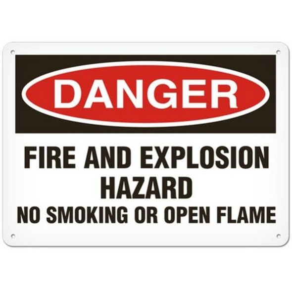 OSHA Safety Sign | Danger Fire&Explosion | INCOM SS1139V, SS1139A, SS1139P, SC1139V, SC1139A, SC1139P, SA1139V, SA1139P