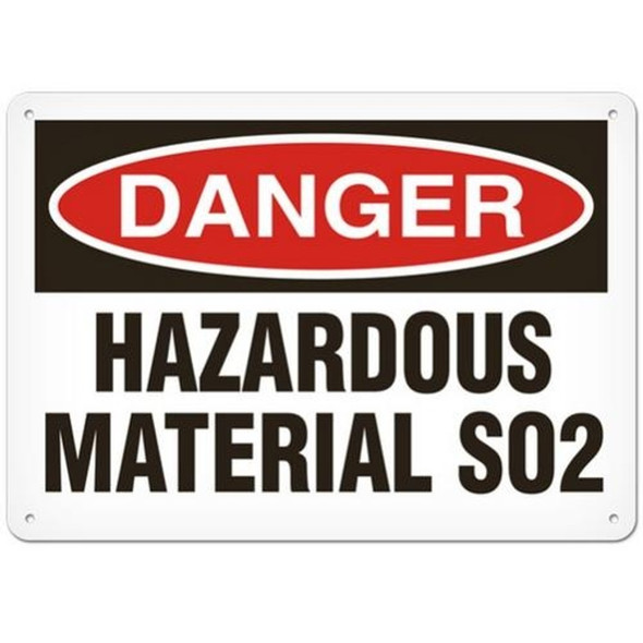OSHA Safety Sign | Danger Hazardous Material SO2 | Incom Signs | All Safety