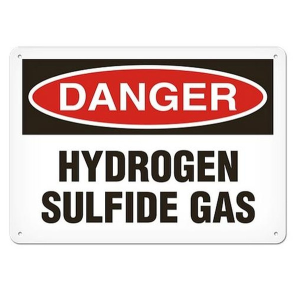 OSHA Safety Sign | Danger Hydrogen Sulf | INCOM SS1052V, SS1052A, SS1052P, SC1052V, SC1052A, SC1052P, SA1052V, SA1052P