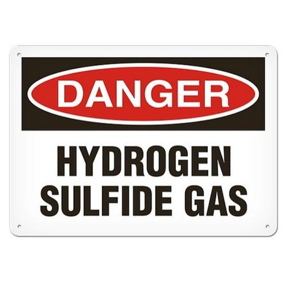OSHA Safety Sign | Danger Hydrogen Sulfide Gas | Incom Signs | All Safety