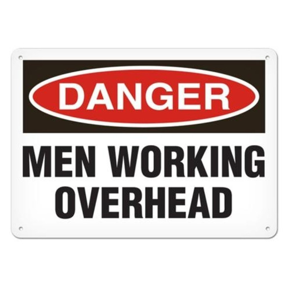OSHA Safety Sign | Danger Men Working Ov | INCOM SS1118V, SS1118A, SS1118P, SC1118V, SC1118A, SC1118P, SA1118V, SA1118P