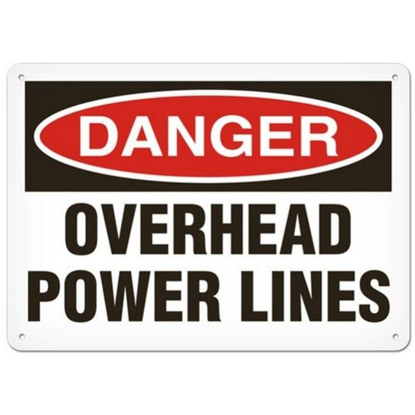 OSHA Safety Sign | Danger Overhead Line | INCOM SS1166V, SS1166A, SS1166P, SC1166V, SC1166A, SC1166P, SA1166V, SA1166P