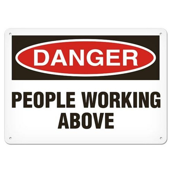 OSHA Safety Sign | Danger People Working Above | Incom Signs