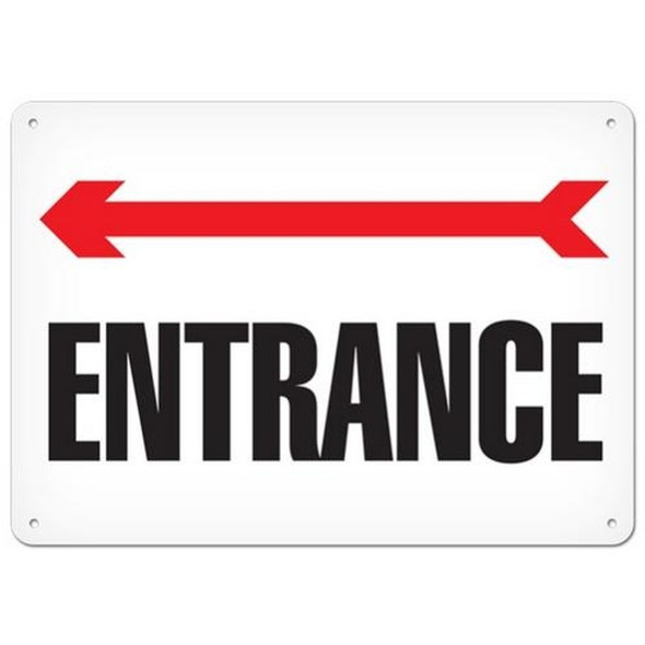 OSHA Safety Sign | Entrance <------- | INCOM SS5087