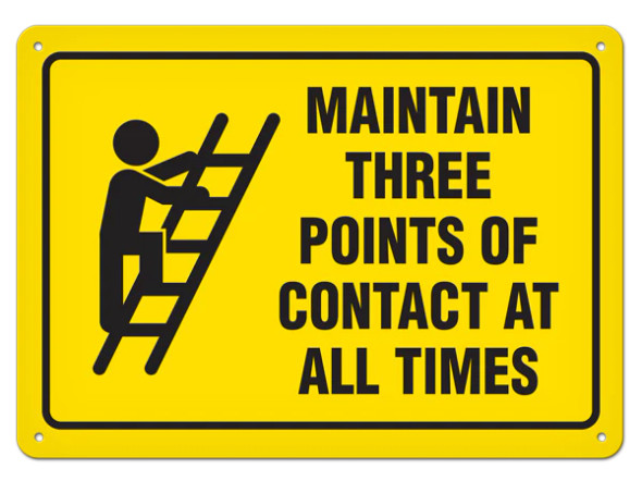 OSHA Safety Sign | Maintain 3 Points of Contact | Incom Signs | All Safety