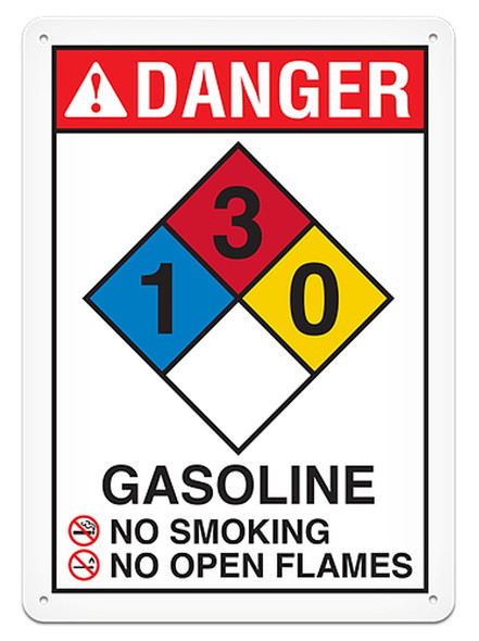 OSHA Safety Sign | NFPA Gasoline Sign | INCOM SS4503V, SS4503A, SS4503P, SC4503V, SC4503A, SC4503P, SA4503V, SA4503V