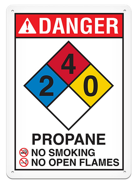 OSHA Safety Sign | NFPA Propane Sign | INCOM SS4502V, SS4502A, SS4502P, SC4502V, SC4502A, SC4502P, SA4502V, SA4502P
