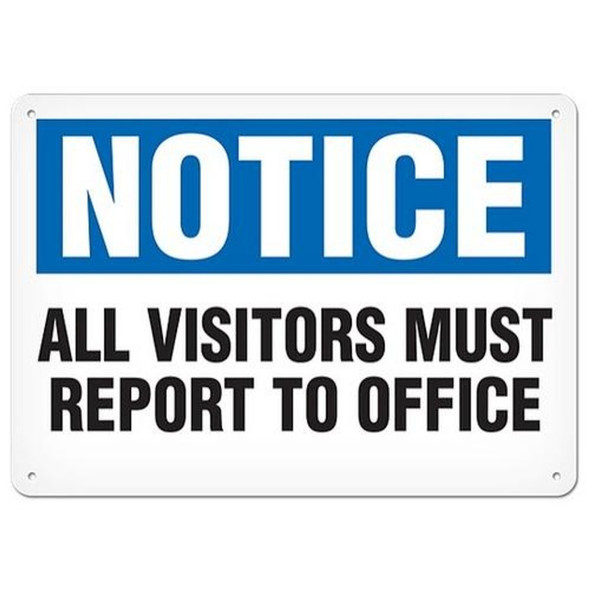 OSHA Safety Sign | Notice All Visitors | INCOM SS4049V, SS4049A, SS4049P, SC4049V, SC4049A, SC4049P, SA4049V, SA4049P