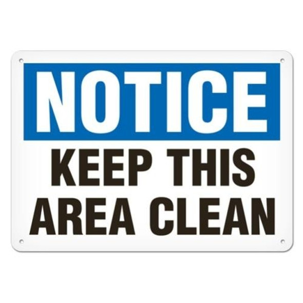 OSHA Safety Sign | Notice Keep This Area Clean | Incom Signs | All Safety