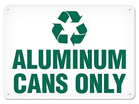 OSHA Safety Sign | Recycle Aluminum Can | INCOM SS5040V, SS5040A, SS5040P, SC5040V, SC5040A, SC5040P, SA5040V, SA5040P