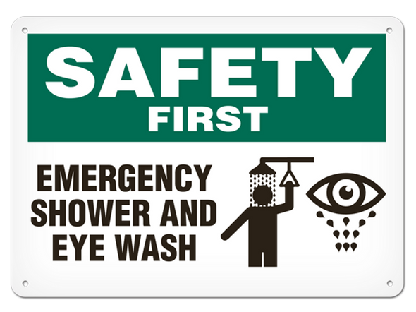 Safety First Emergency Shower And Eye Wash | Incom Signs | All Safety