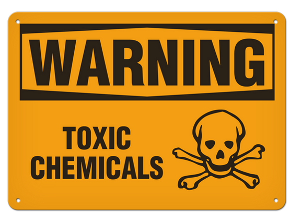 OSHA Safety Sign | Warning Toxic Chemicals | Incom Signs | All Safety